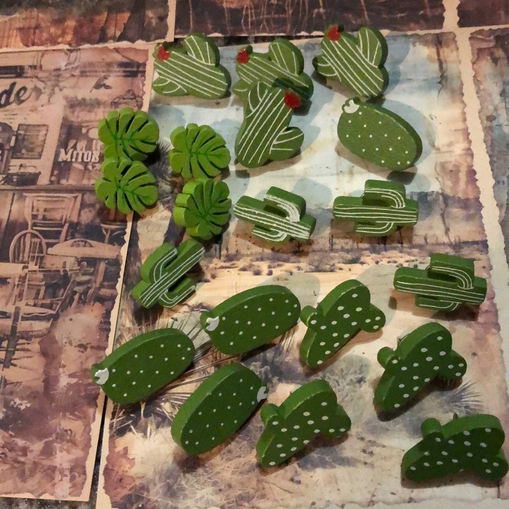 20 Cactus Push Pins Cactus Thumb Tacks